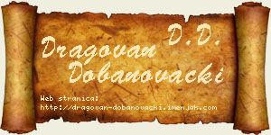 Dragovan Dobanovački vizit kartica